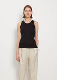 Limba Cotton Tank Top — Black
