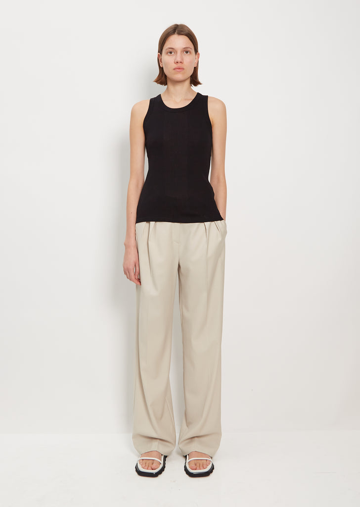 Limba Cotton Tank Top — Black