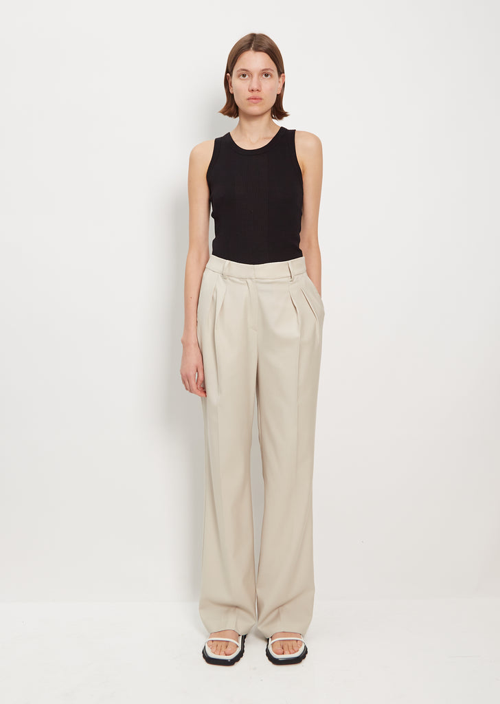 Sbiru Wool Pants — Beige
