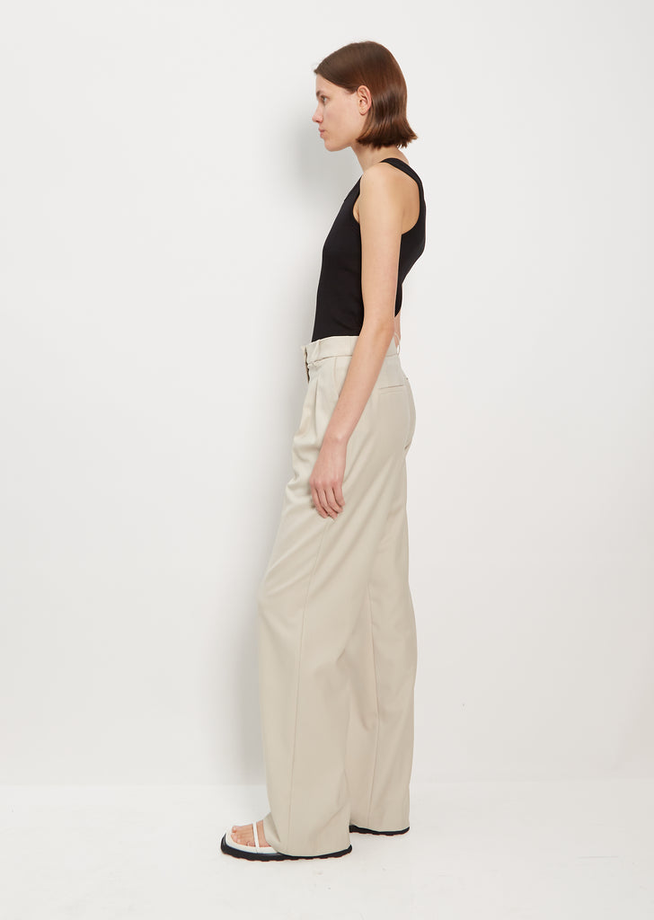 Sbiru Wool Pants — Beige