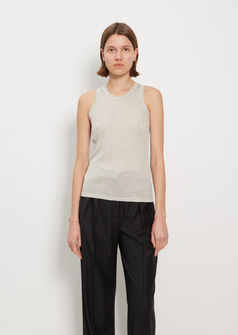 Limba Cotton Tank Top — Grey Melange