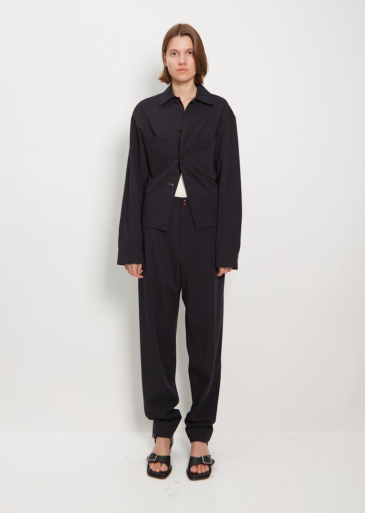 Loose Suit Wool Pant