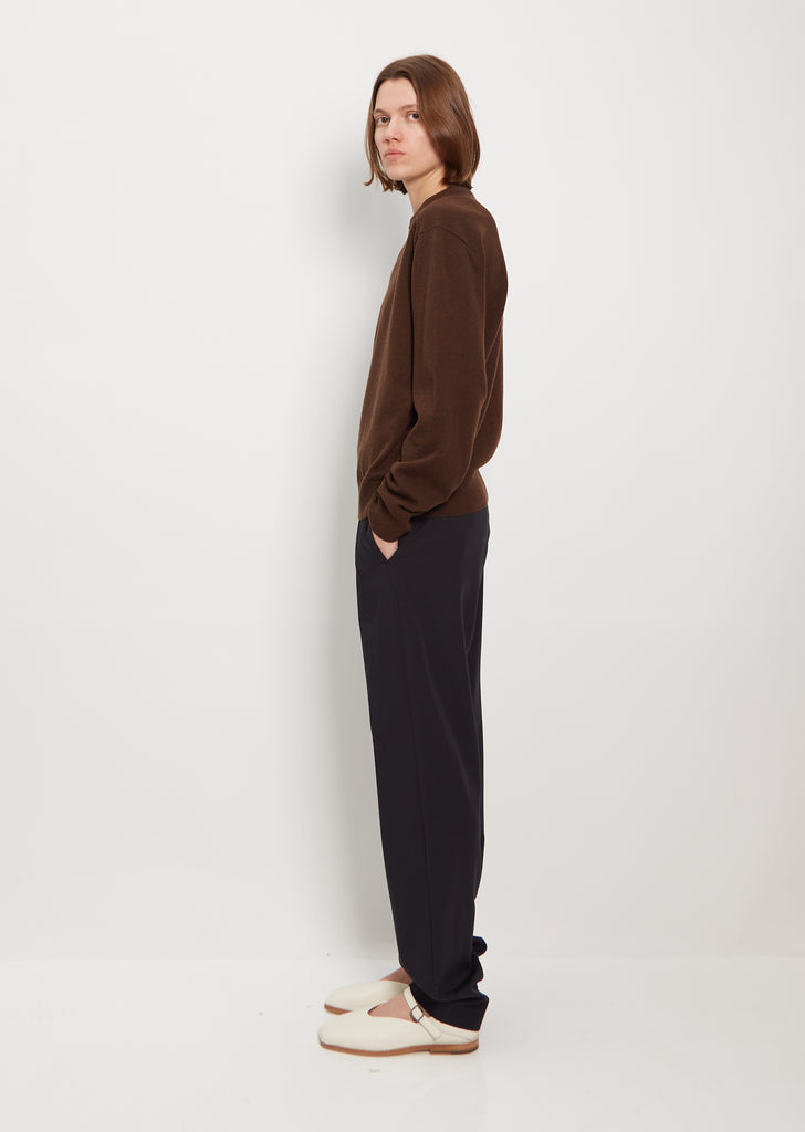 Unisex Lambswool Crewneck — Wood