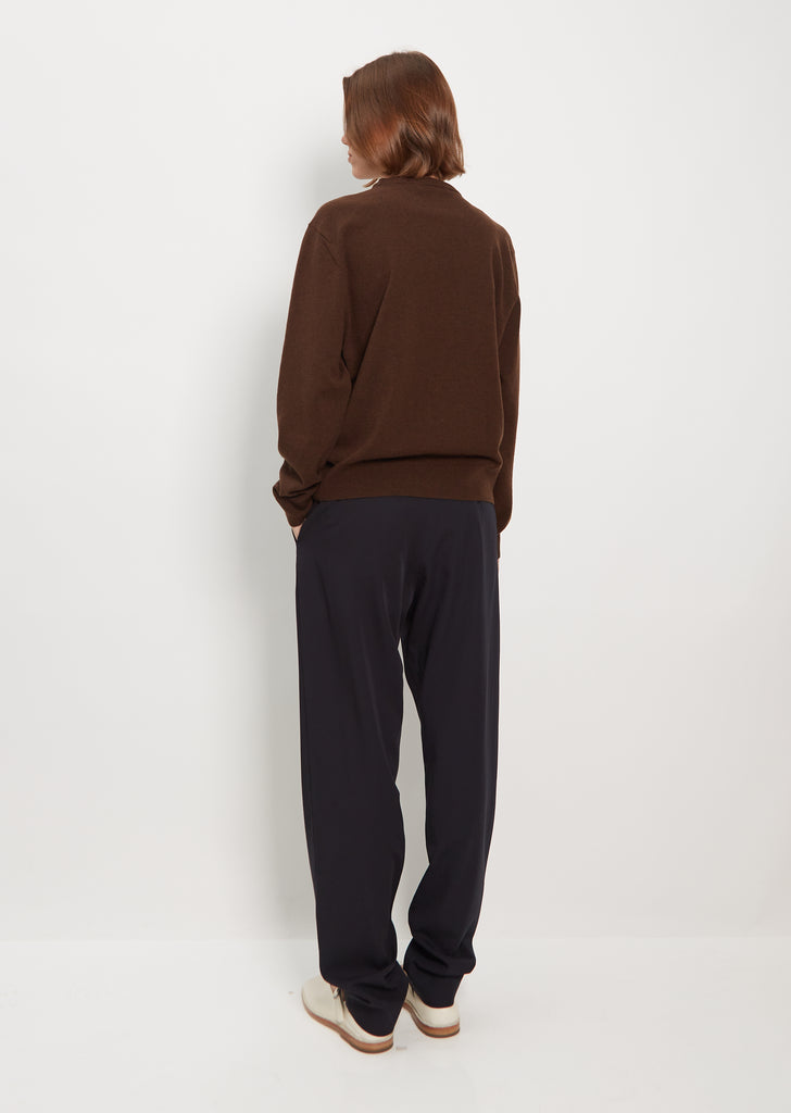 Unisex Lambswool Crewneck — Wood