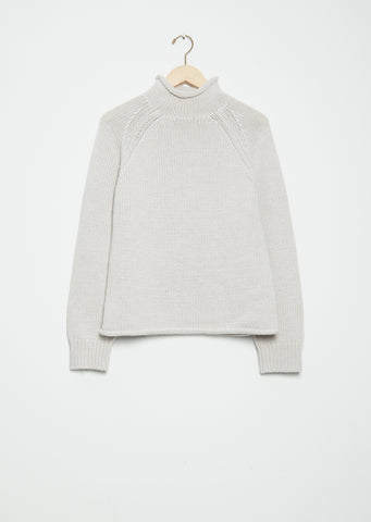 Merino Wool Rollneck — Pearl