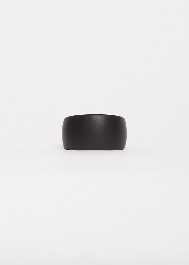 Curved Coated Bracelet — Black