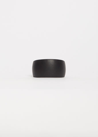 Curved Coated Bracelet — Black