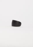 Curved Coated Bracelet — Black