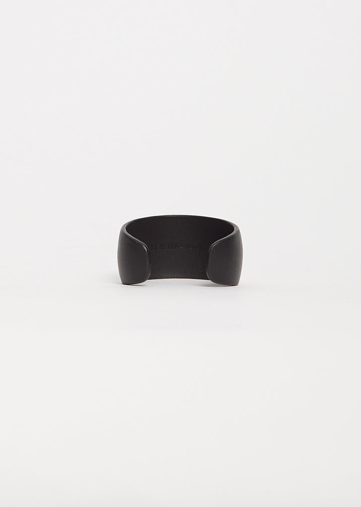 Curved Coated Bracelet — Black