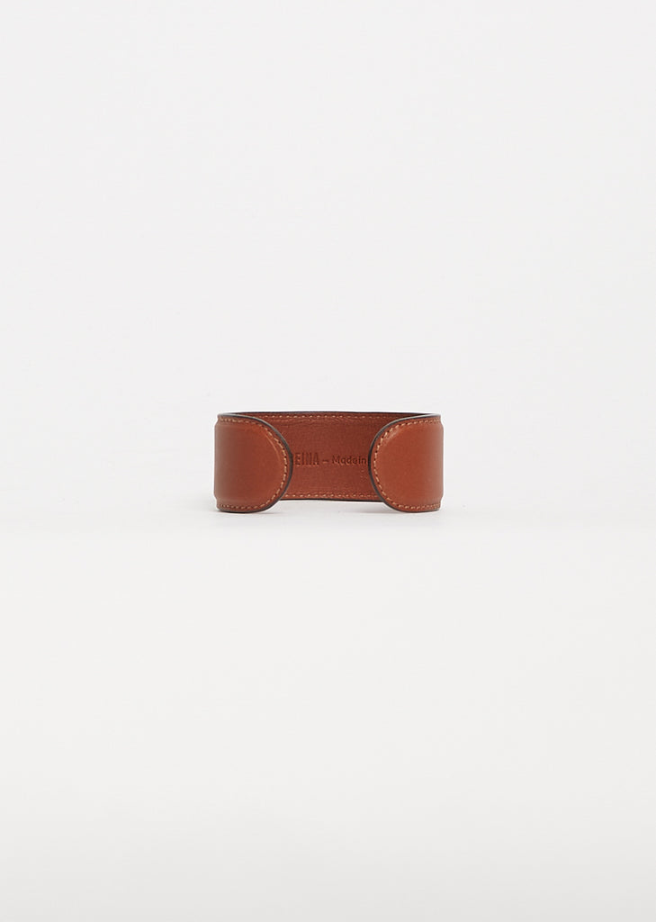 Large Plat Gaine Bracelet — Dark Honey