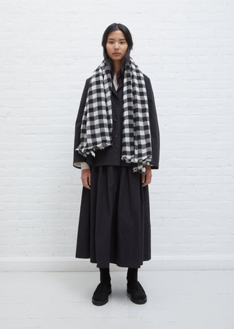 Checkered Cashmere Scarf
