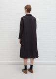 Stretch Wool & Linen Miney Dress — Dark Navy