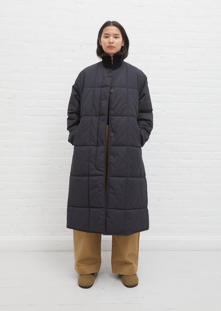 Pieper Cotton Puffer Coat — Dark Navy