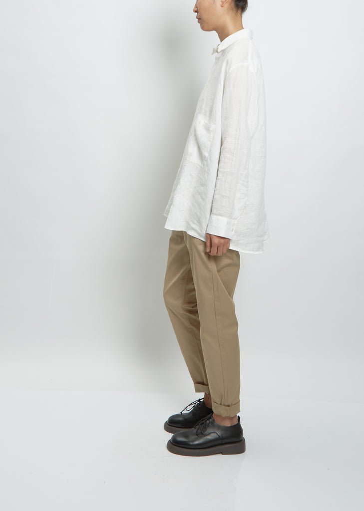 Elma Linen Shirt — Off-White