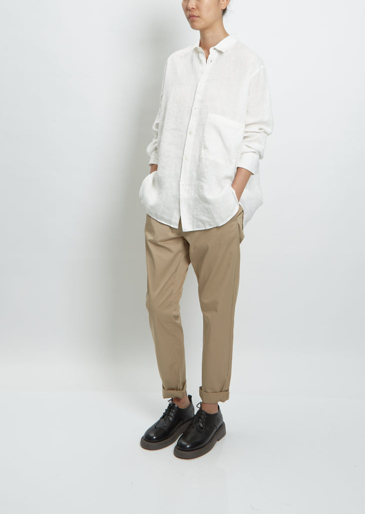 Elma Linen Shirt — Off-White