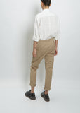 News Edit Trousers — Khaki Beige