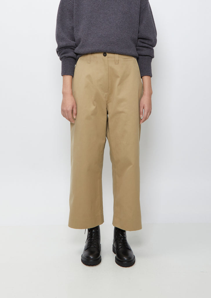 Asher Cotton Pant — Tan