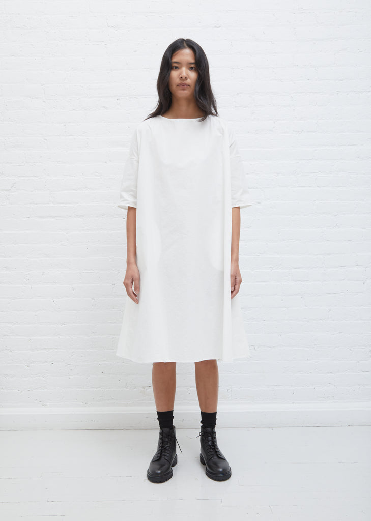 Cotton Boatneck Dress