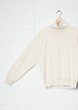 Mock Neck Sweat Shirt — Light Pink