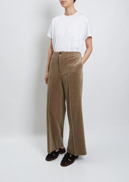 オーラリー22ss ORGANIC COTTON VELOUR PANTS - その他