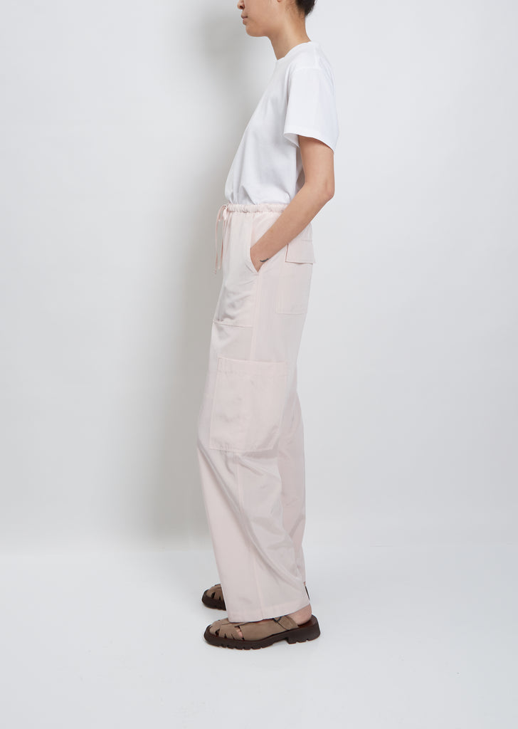 Light Sleek Silk Nylon Pants