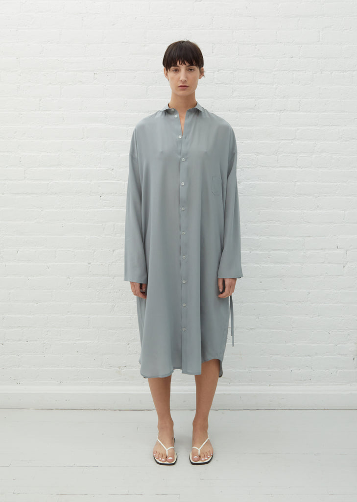Silk Shirt Dress