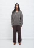Brushed Mohair V-Neck Knit