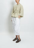 Pleated Blouse — Pale Sage