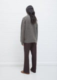 Brushed Mohair V-Neck Knit
