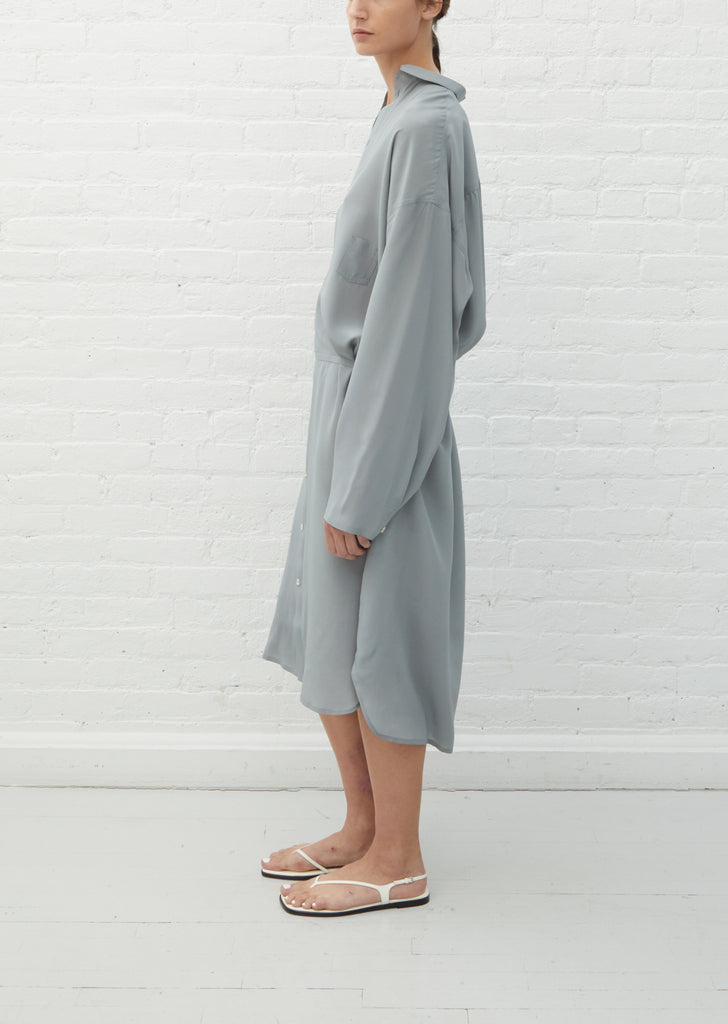 Silk Shirt Dress