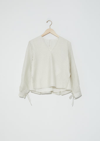 The Gingham Bellringer Top