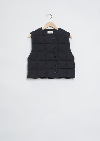 Wadded Gilet — Denim Midnight