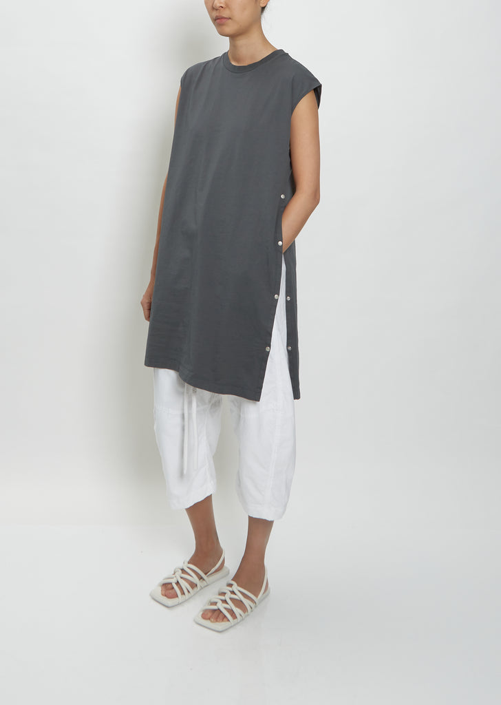 Sleeveless Tunique — Charcoal