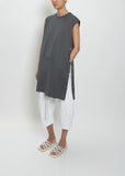 Sleeveless Tunique — Charcoal