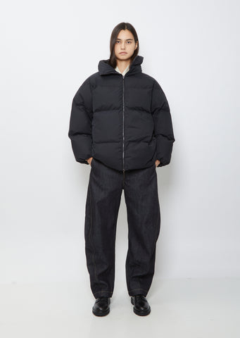 Basel Cotton Blend Coat — Dark Navy