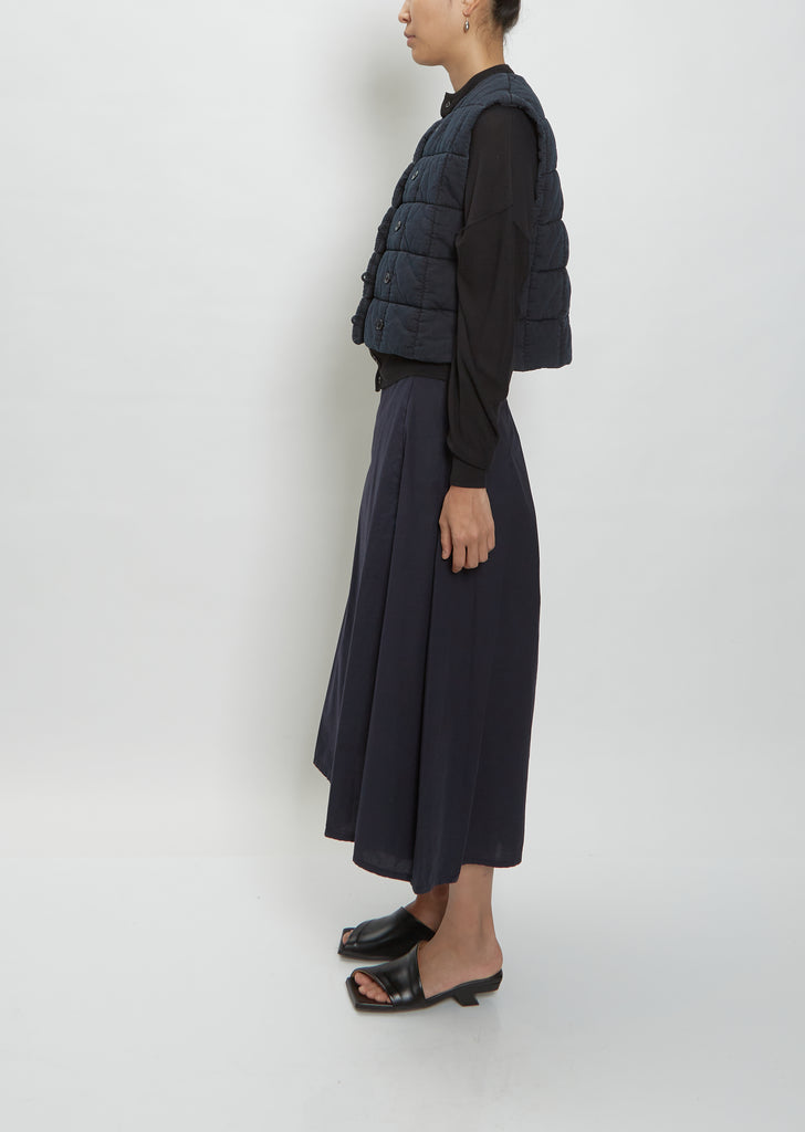 Wadded Gilet — Denim Midnight