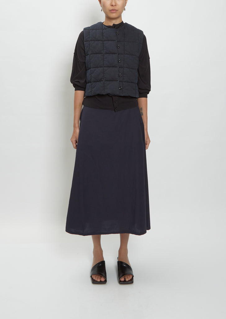 Wadded Gilet — Denim Midnight