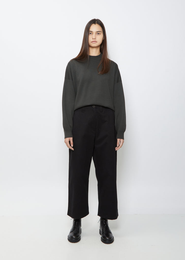 Asher Cotton Pant — Black