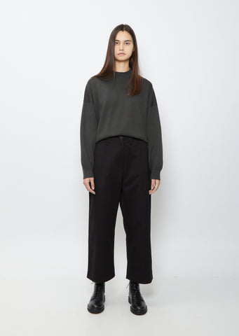 Asher Cotton Pant — Black