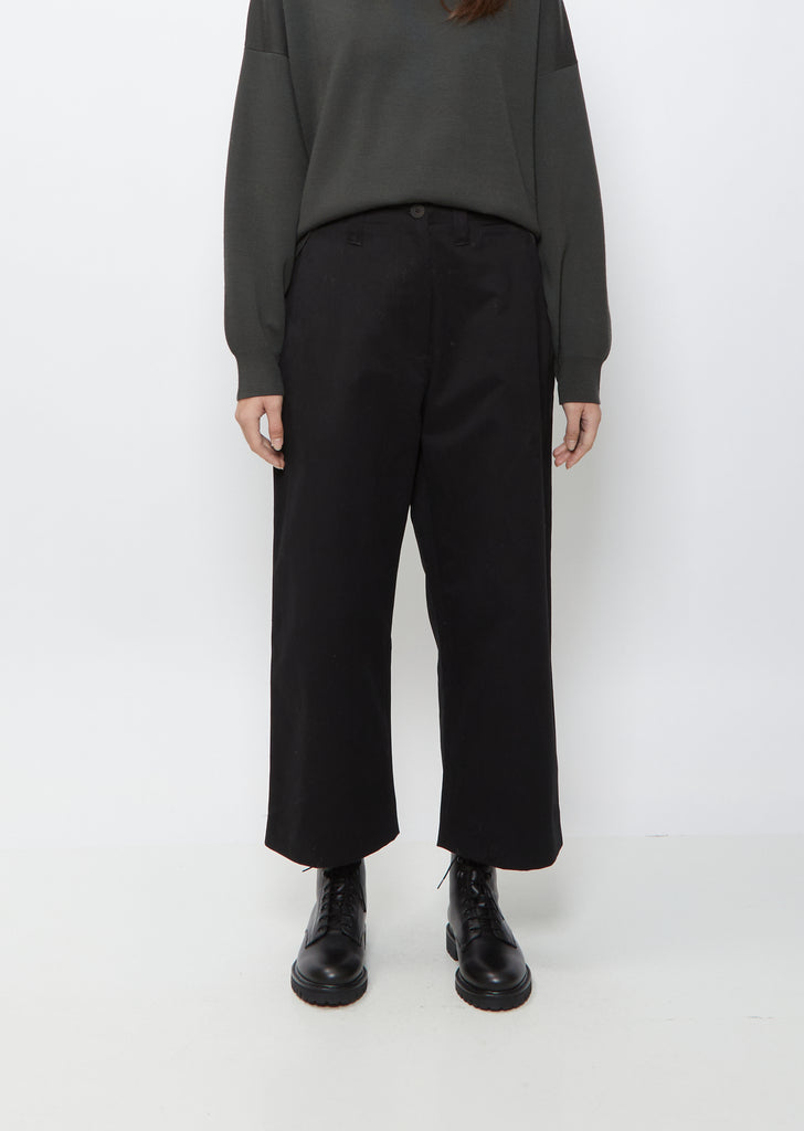 Asher Cotton Pant — Black
