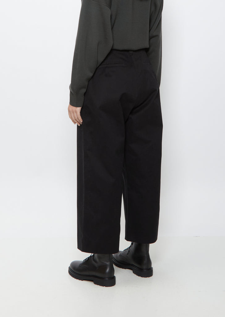 Asher Cotton Pant — Black