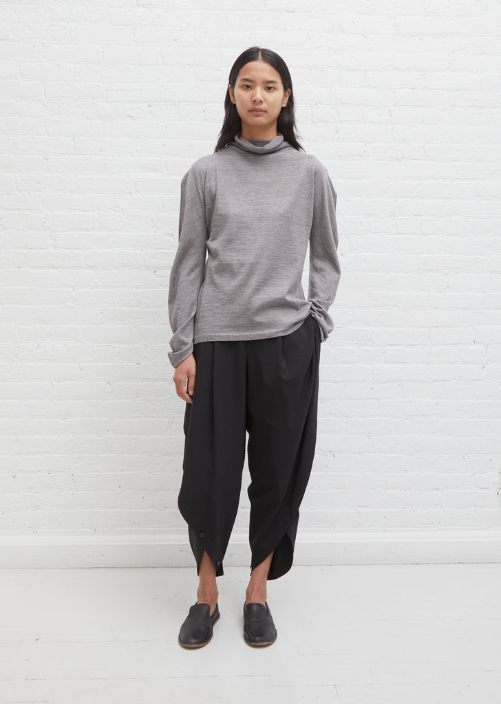 Sheer Wool Knit Sweater
