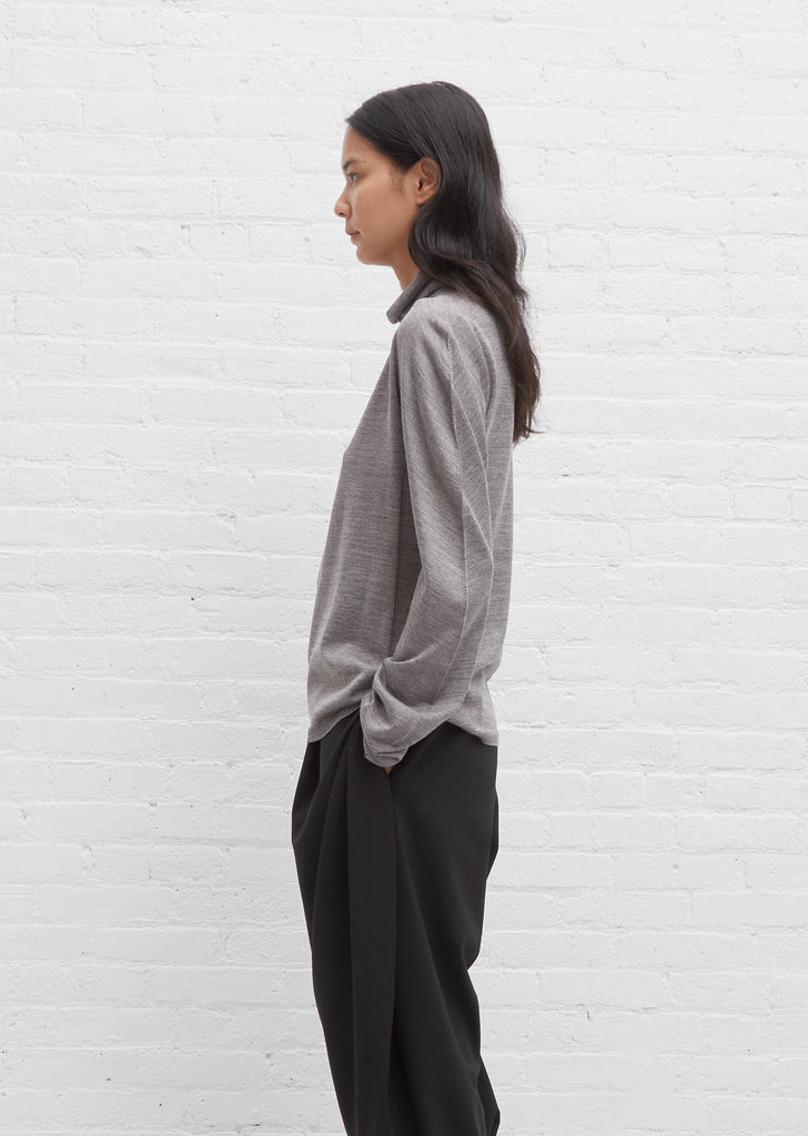 Sheer Wool Knit Sweater