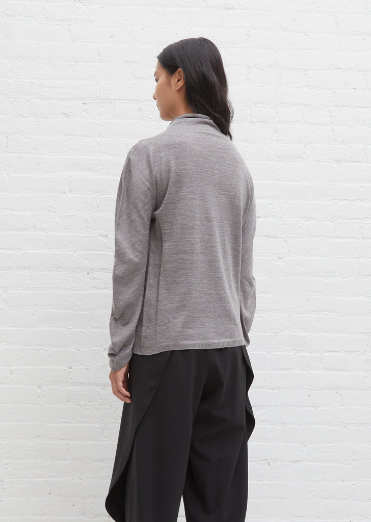 Sheer Wool Knit Sweater