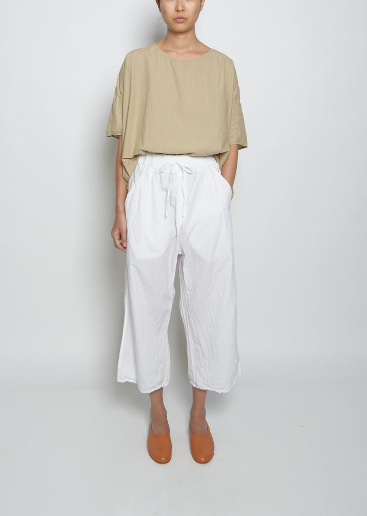Wide & Short Trousers TC — White