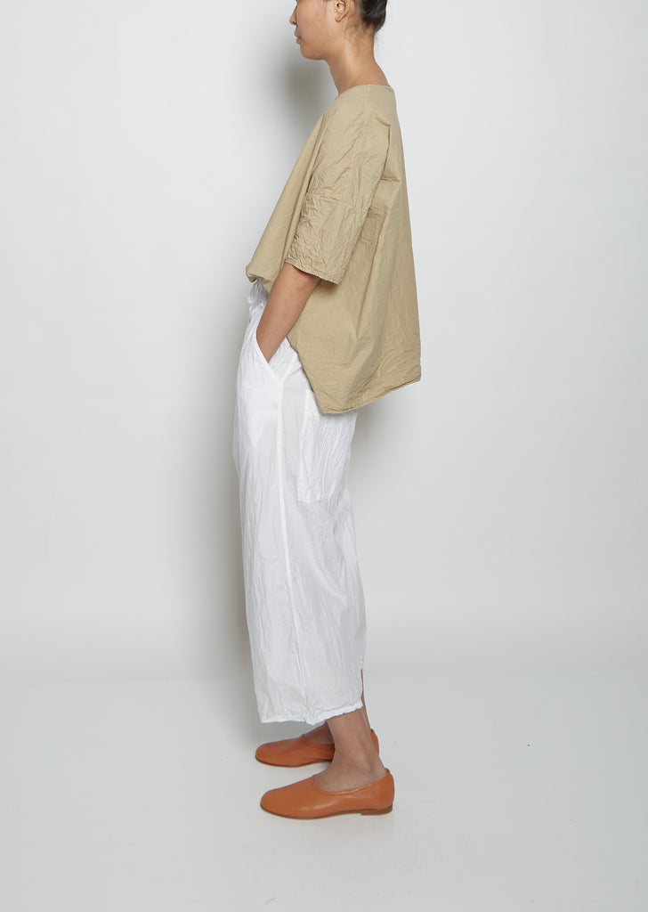 Wide & Short Trousers TC — White