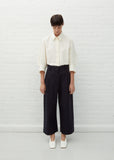Greta Cotton Pants — Dark Navy