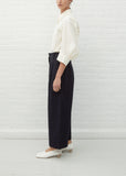 Greta Cotton Pants — Dark Navy
