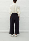 Greta Cotton Pants — Dark Navy
