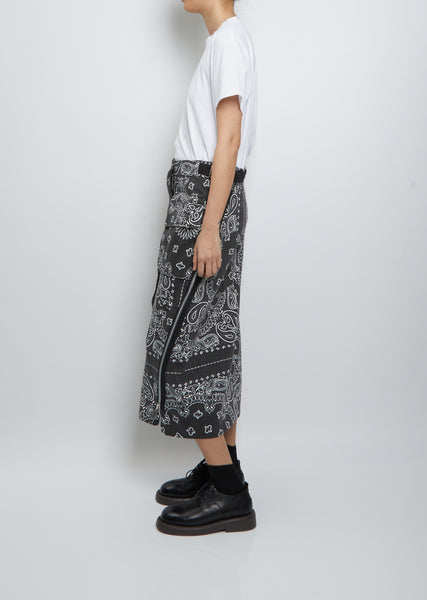 Bandana Print Skirt – La Garçonne